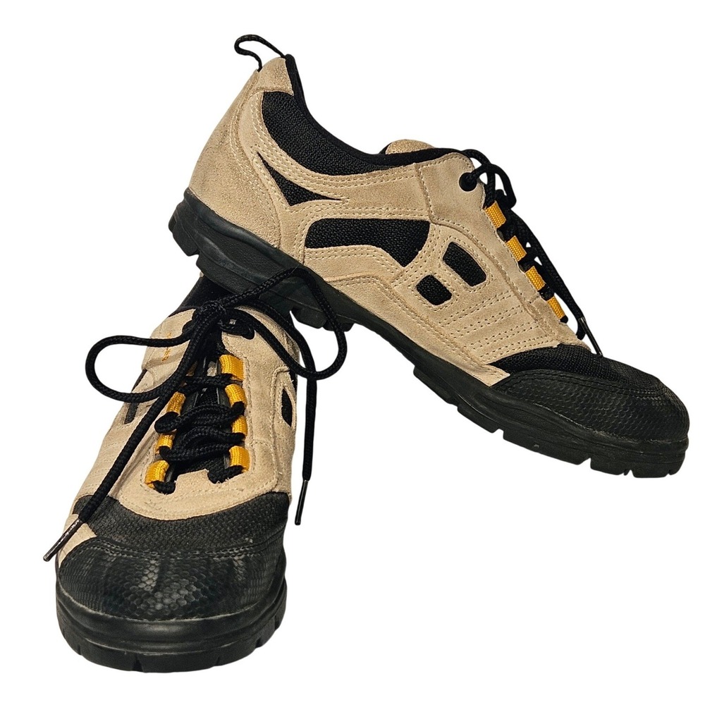 Lake MX60 Men's Cycling‎ Shoes 9 41 Tan Black Suede MTB Mountain Bike SPD Cleats